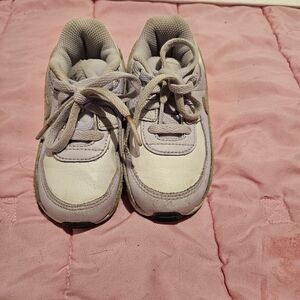 Toddler Girl White, Purple & Gray Nike Sneakers. Size 8C